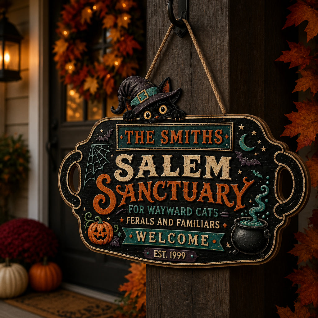 Personalized Salem Sanctuary Cat Door Wood Sign - Personalized Wood Sign 16688e43-5cb8-4d12-ac0f-7d4bbd0106a4.jpg
