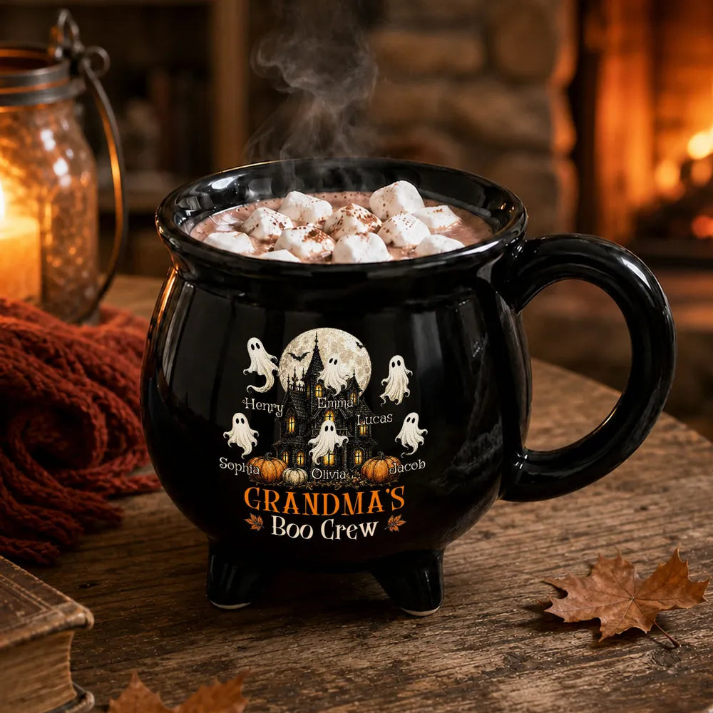 Grandma Boo Crew - Personalized Halloween Mug - Halloween Gift For Grandma 166fe3dd-08ef-4016-ae9a-1e5210b5e08a-1.webp