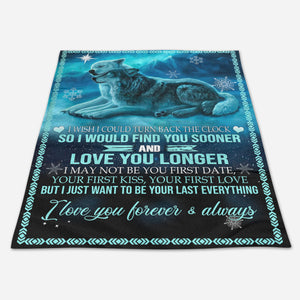 Best Valentine Gift For Girlfriend, Wolf Couple Winter Fleece Blanket For Spouse Home Decor Bedding Couch Sofa Soft And Comfy Cozy 1672997072377.jpg