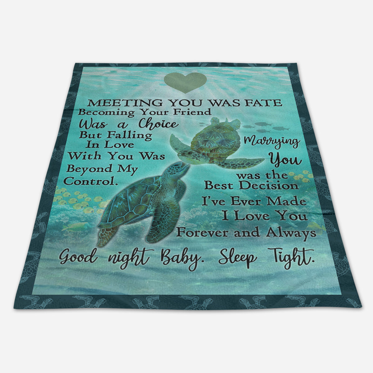 Best Valentine Gift For Girlfriend, Sea Turtle Couple Meeting You Fleece Blanket Home Decor Bedding Couch Sofa Soft And Comfy Cozy 1672997389085.jpg
