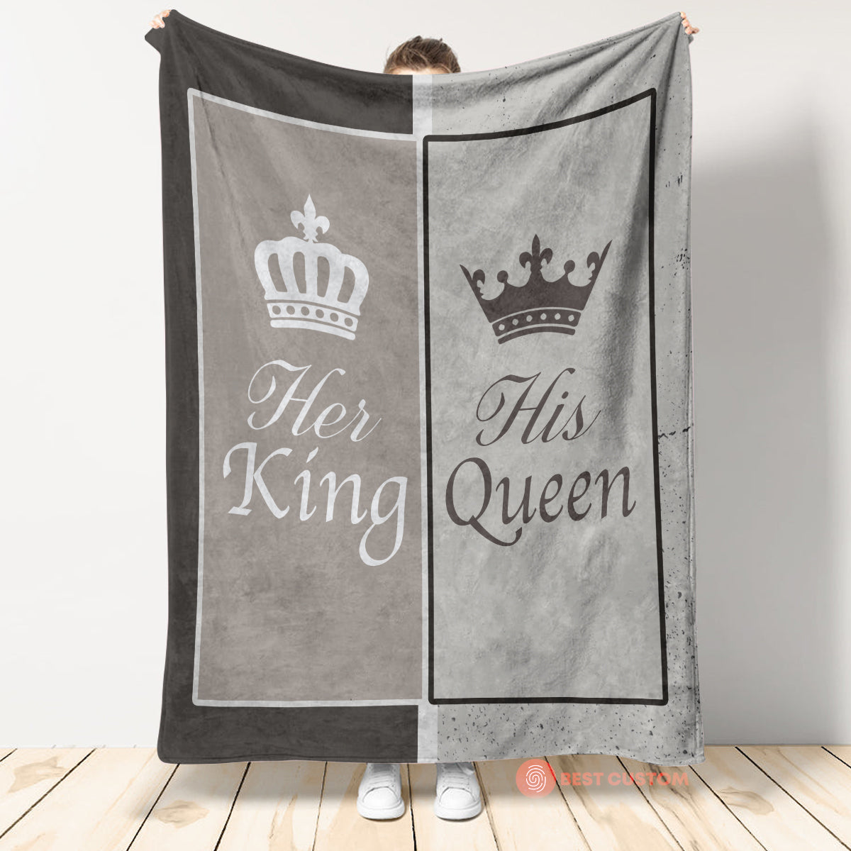 Best Valentine Gift For Girlfriend, King And Queen Couple Fleece Blanket Home Decor Bedding Couch Sofa Soft And Comfy Cozy 1672998699940.jpg