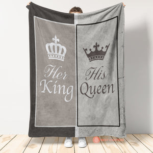 Best Valentine Gift For Girlfriend, King And Queen Couple Fleece Blanket Home Decor Bedding Couch Sofa Soft And Comfy Cozy 1672998699940.jpg