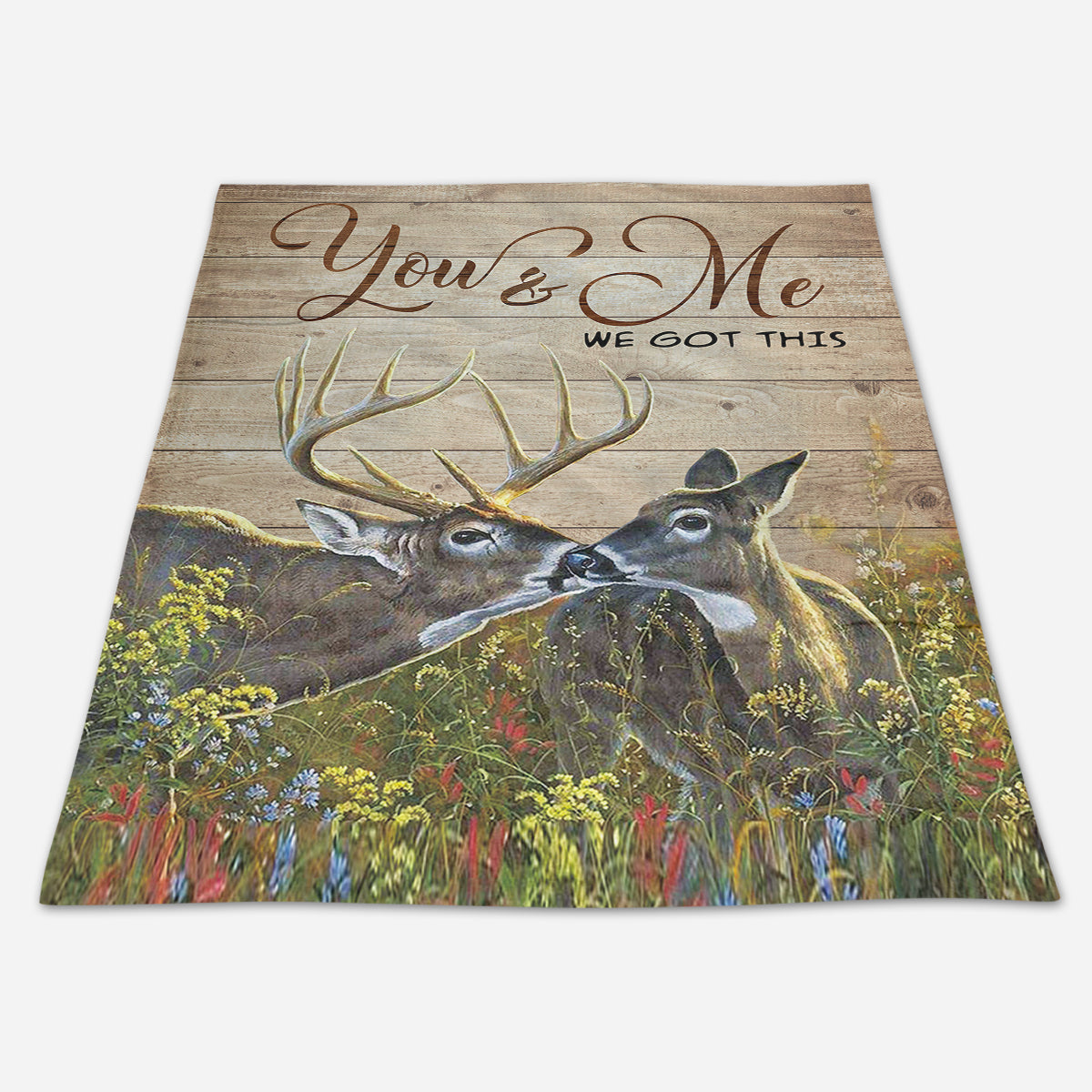 Best Valentine Gift For Girlfriend, Deer Hunter Love Story Fleece Blanket - Quilt Blanket You And Me We Got This Blanket - Valentine Gift - Couple Gift | Christmas Gift 1672998999379.jpg