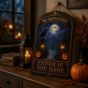 Enter If You Dare Personalized Family Wood Sign - Personalized Wood Sign 167308a1-72c1-4315-b79d-69e4fdc37cfb.jpg
