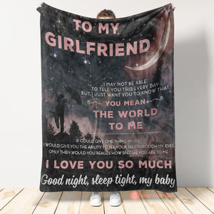 Best Valentine Gift For Girlfriend, You Mean The World To Me Blanket Girlfriend Couple Family Home Decor Bedding Couch Sofa Soft And Comfy Cozy 1673250103632.jpg