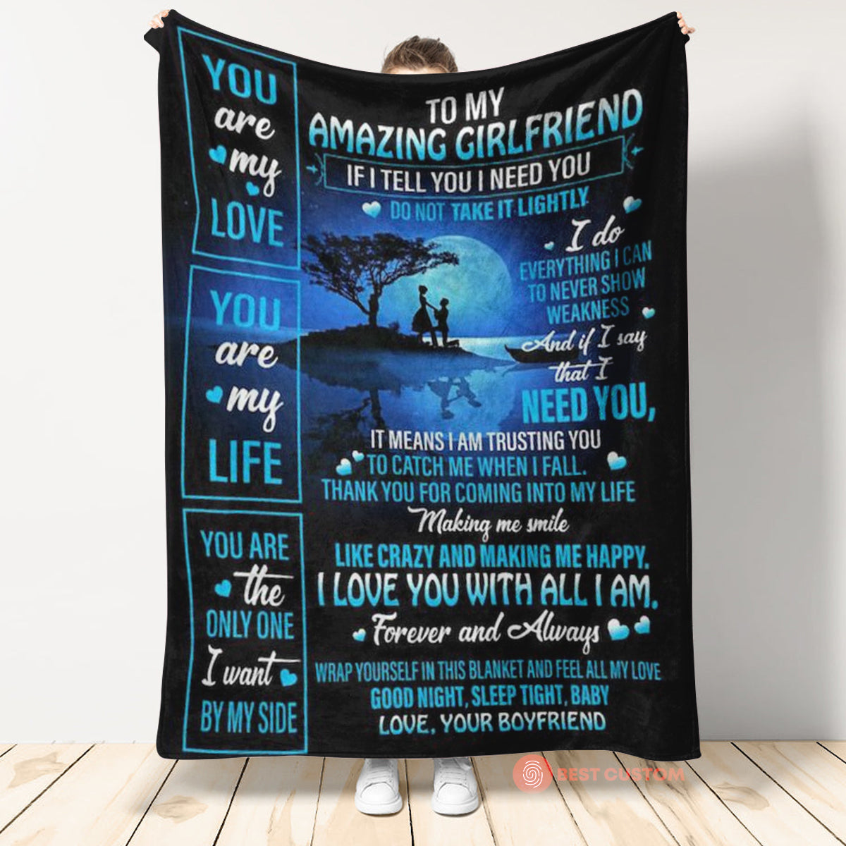 Best Valentine Gift For Girlfriend, I Am Trusting You Fleece Blanket Gift For Family,Birthday,Girlfriend,Wife,Couple,Gift Home Decor Bedding Couch Sofa Soft and Comfy Cozy 1673250862139.jpg