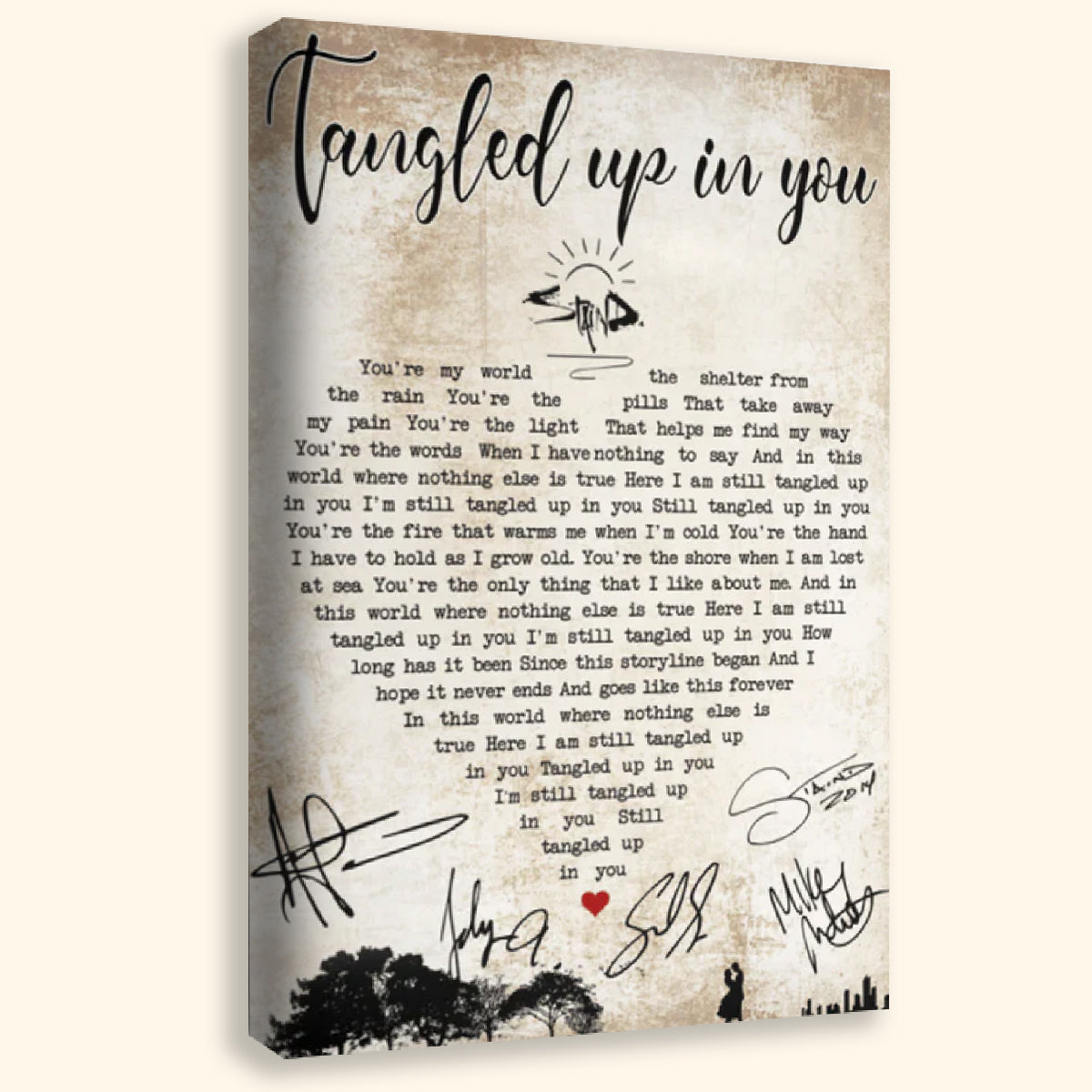 Gift For Couple Portrait Canvas Tangled Up In You Boyfriend Girlfriend Home Decor Wall Art Visual Art 1673505772872.jpg