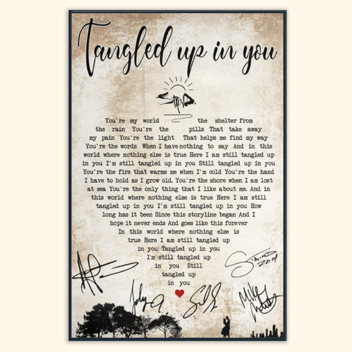 Gift For Couple Portrait Canvas Tangled Up In You Boyfriend Girlfriend Home Decor Wall Art Visual Art 1673505772912.jpg