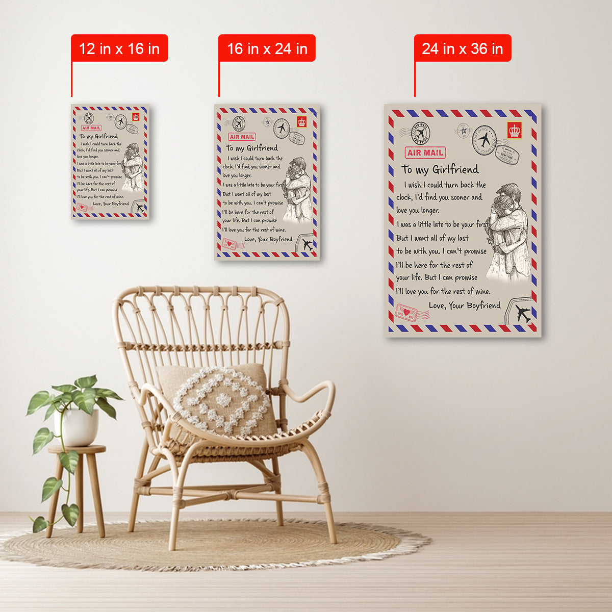 Best Valentine Gift For Girlfriend, I Wish I Could Turn Back The Clock Canvas Gift For Girlfriend From Boyfriend Home Decor 1673508217170.jpg