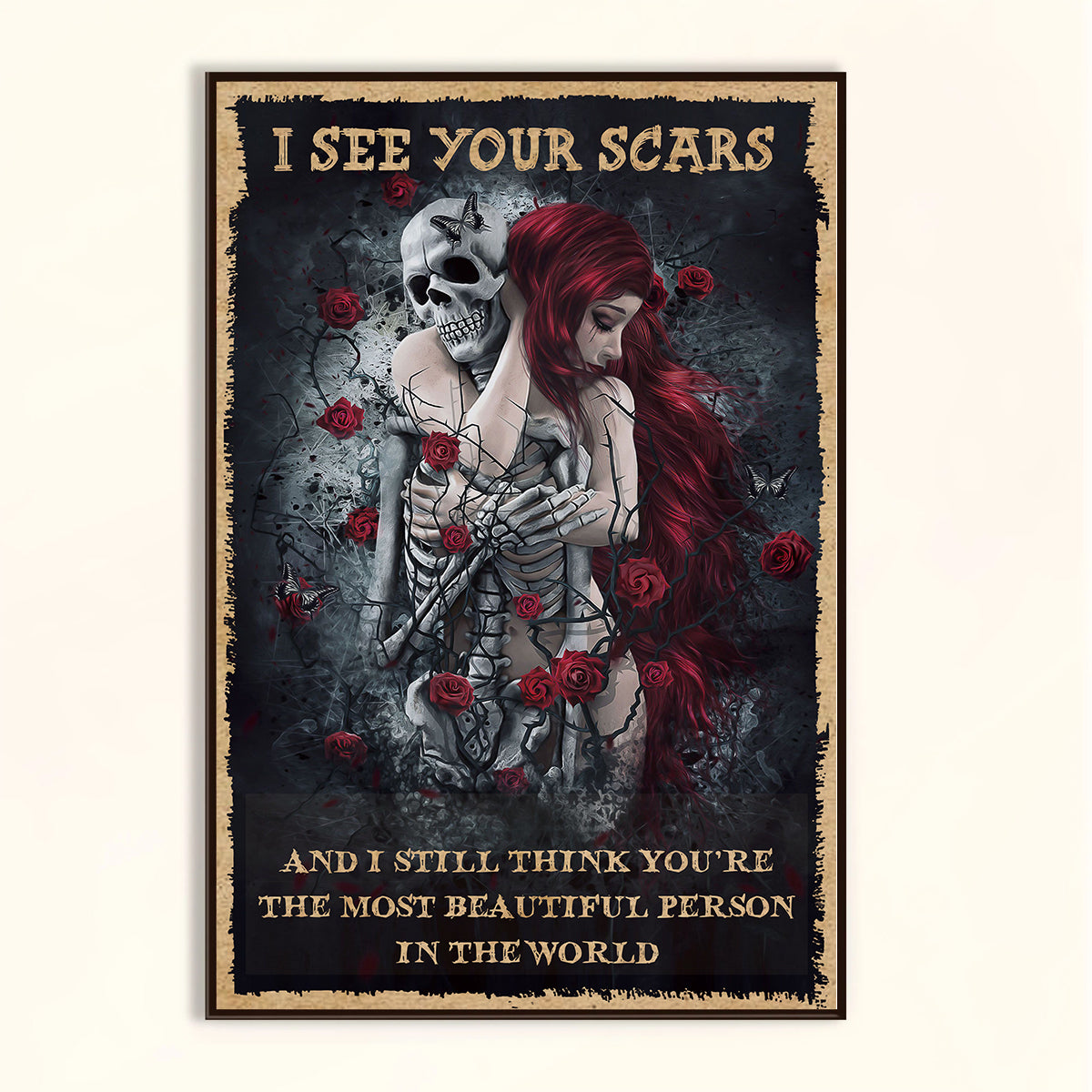 Gift For Couple Portrait Canvas I See Your Scars Skull Couple For Wife Husband Home Decor Wall Art Visual Art 1673516067092.jpg