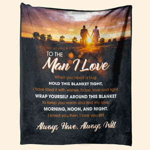 Best Valentine Gift For Boyfriend, I Love You Then I Love You Still Fleece Blanket - Quilt Blanket, Valentine Gift, Love From Girlfriend 1673601015775.jpg