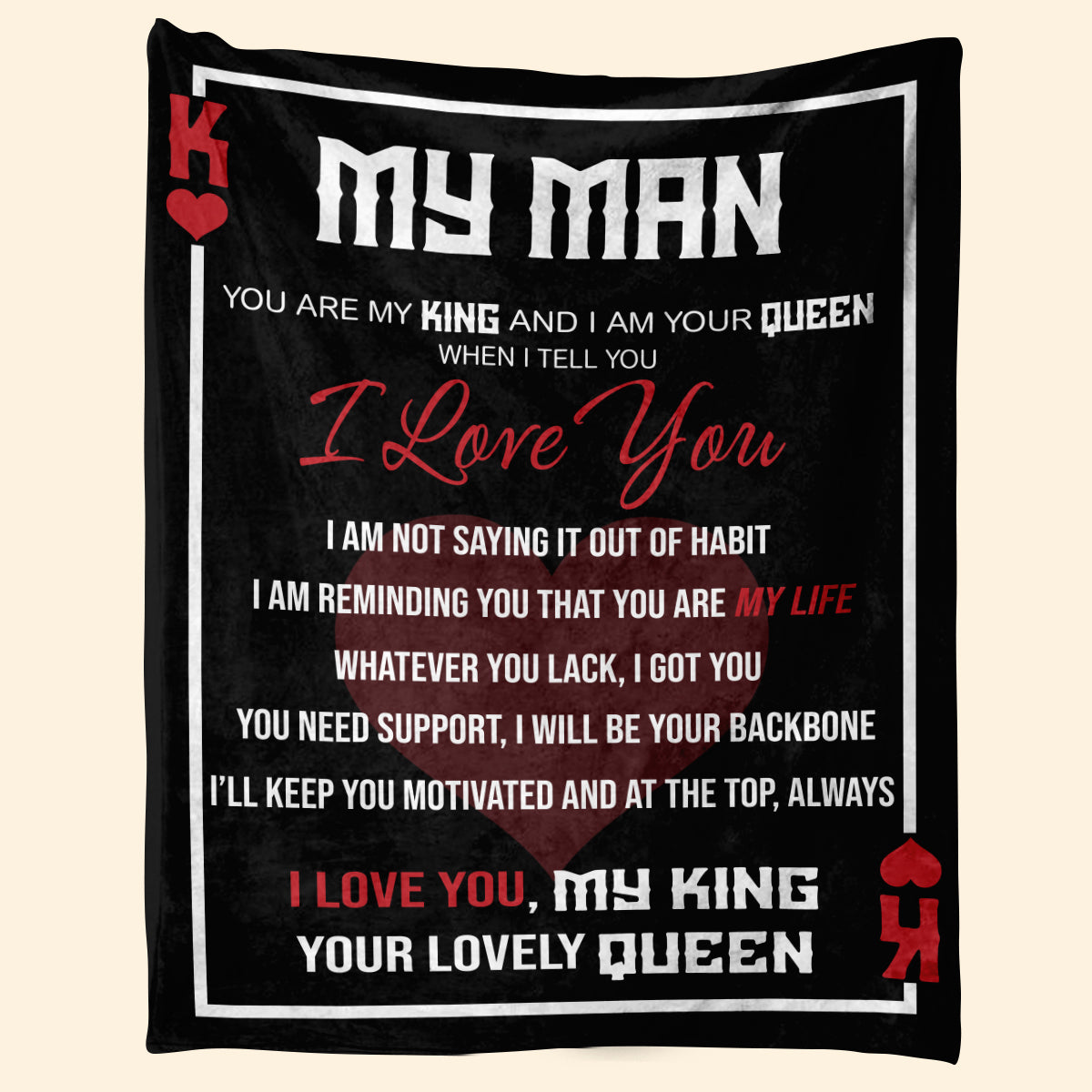 Best Valentine Gift For Boyfriend, My Man I Love You My King Blanket Gift For Him Husband Boyfriend Birthday Gift Home Decor Bedding Couch Sofa Soft and Comfy Cozy 1673601270740.jpg