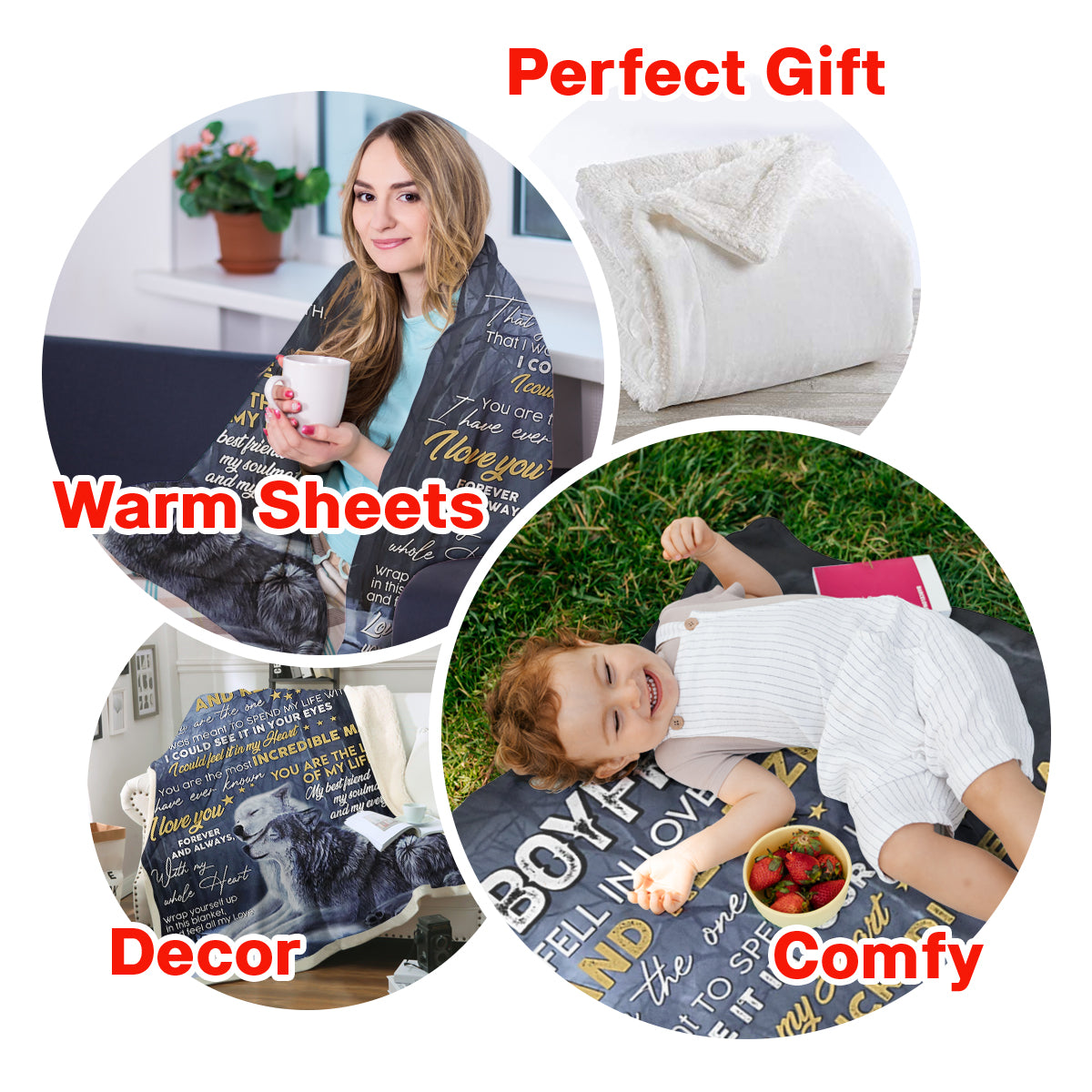 Best Valentine Gift For Boyfriend, Wolf To My Boyfriend I Fell In Love With You - Love, Your Girlfriend 1673601600529.jpg