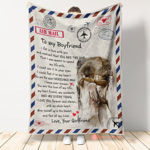 To My Boyfriend I Love You Forever And Always , Couple Fleece Blanket, Birthday Gift, Christmas Gift, Gift For Couple, Birthday For Couple, Gift For Boyfriend, From Girlfriend To Boyfriend 1673601998574.jpg