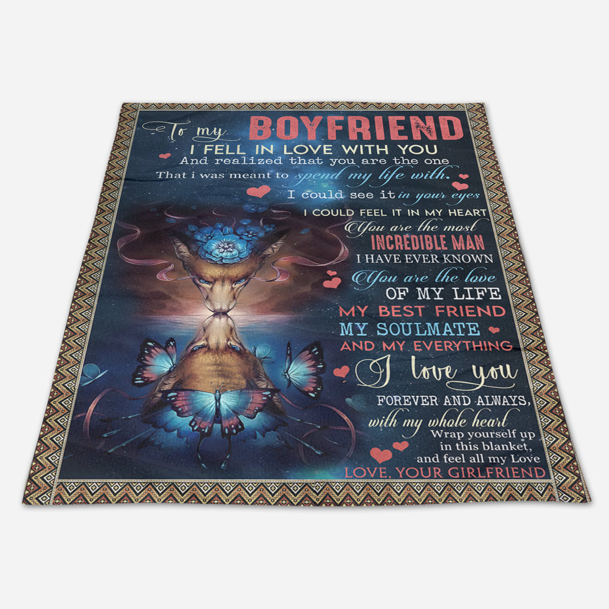 Best Valentine Gift For Boyfriend, I Fell In Love With You Fleece Blanket 1673602448238.jpg