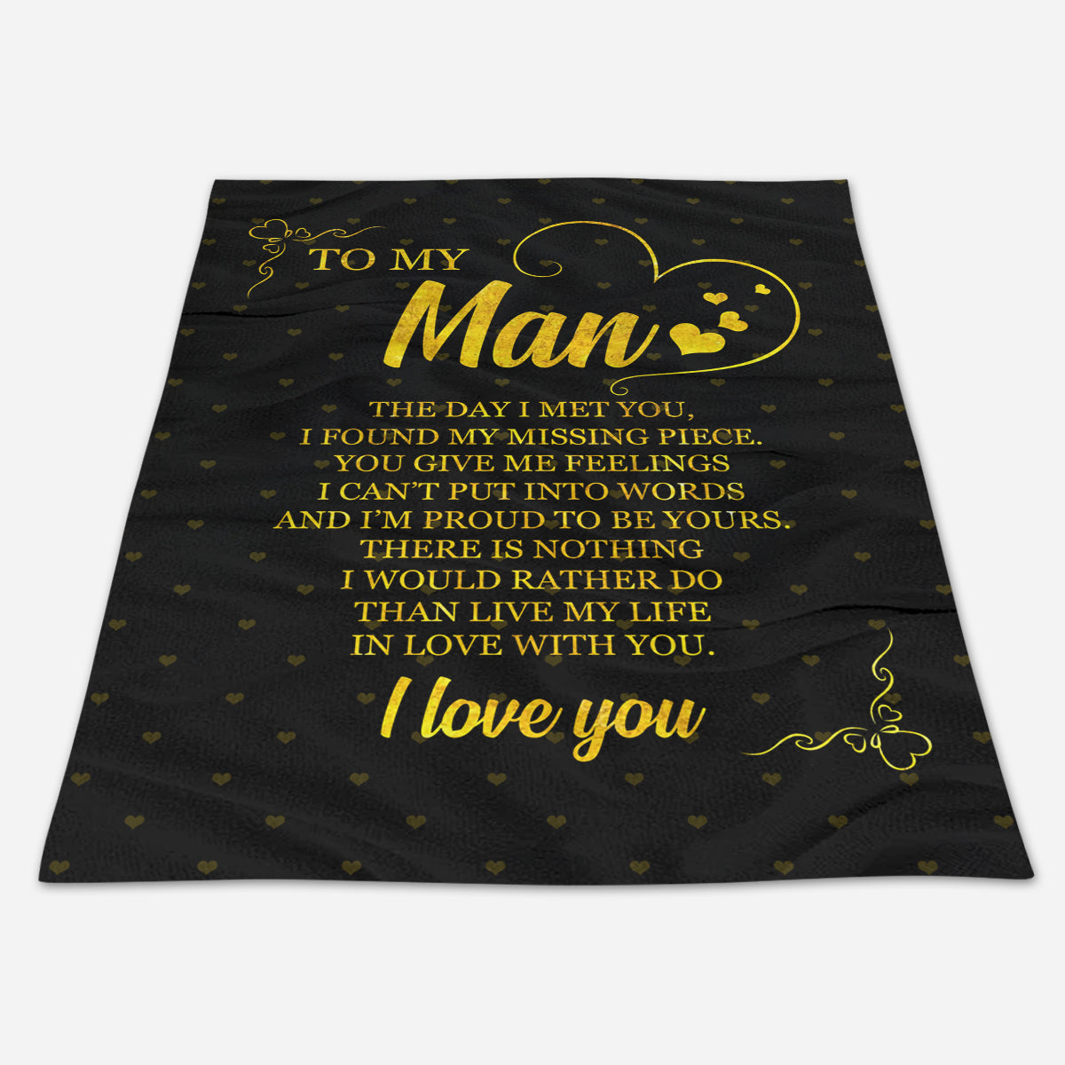Best Valentine Gift For Boyfriend, To My Man The Day I Met You I Found My Missing Piece Live My Life In Love With You 1673602605007.jpg