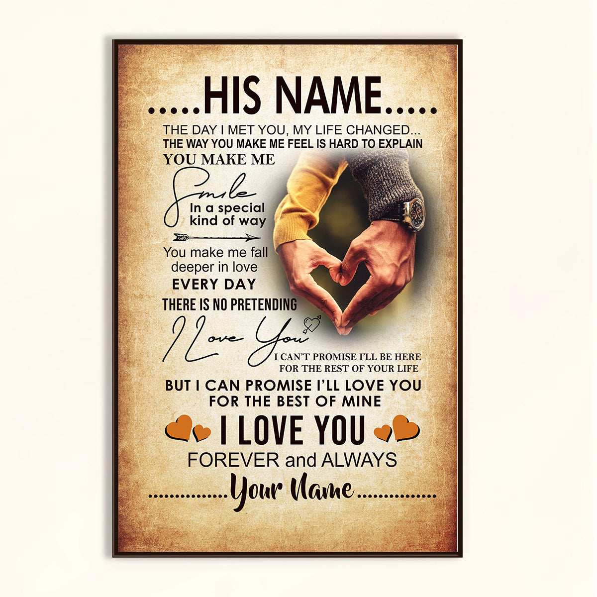 Best Valentine Gift For Boyfriend, Canvas Gift For Boyfriend Day I Met You My Life Changed 1673603414321.jpg