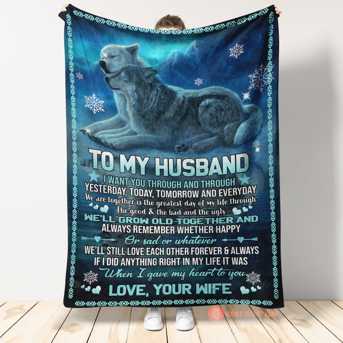 Best Valentine Gift For Husband, I Gave My Heart To You Fleece Blanket - Quilt Blanket, Valentine Gift, Love From Wife 1673668364367.jpg