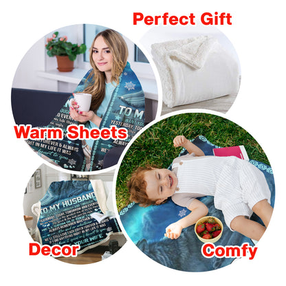 Best Valentine Gift For Husband, I Gave My Heart To You Fleece Blanket - Quilt Blanket, Valentine Gift, Love From Wife 1673668364924.jpg