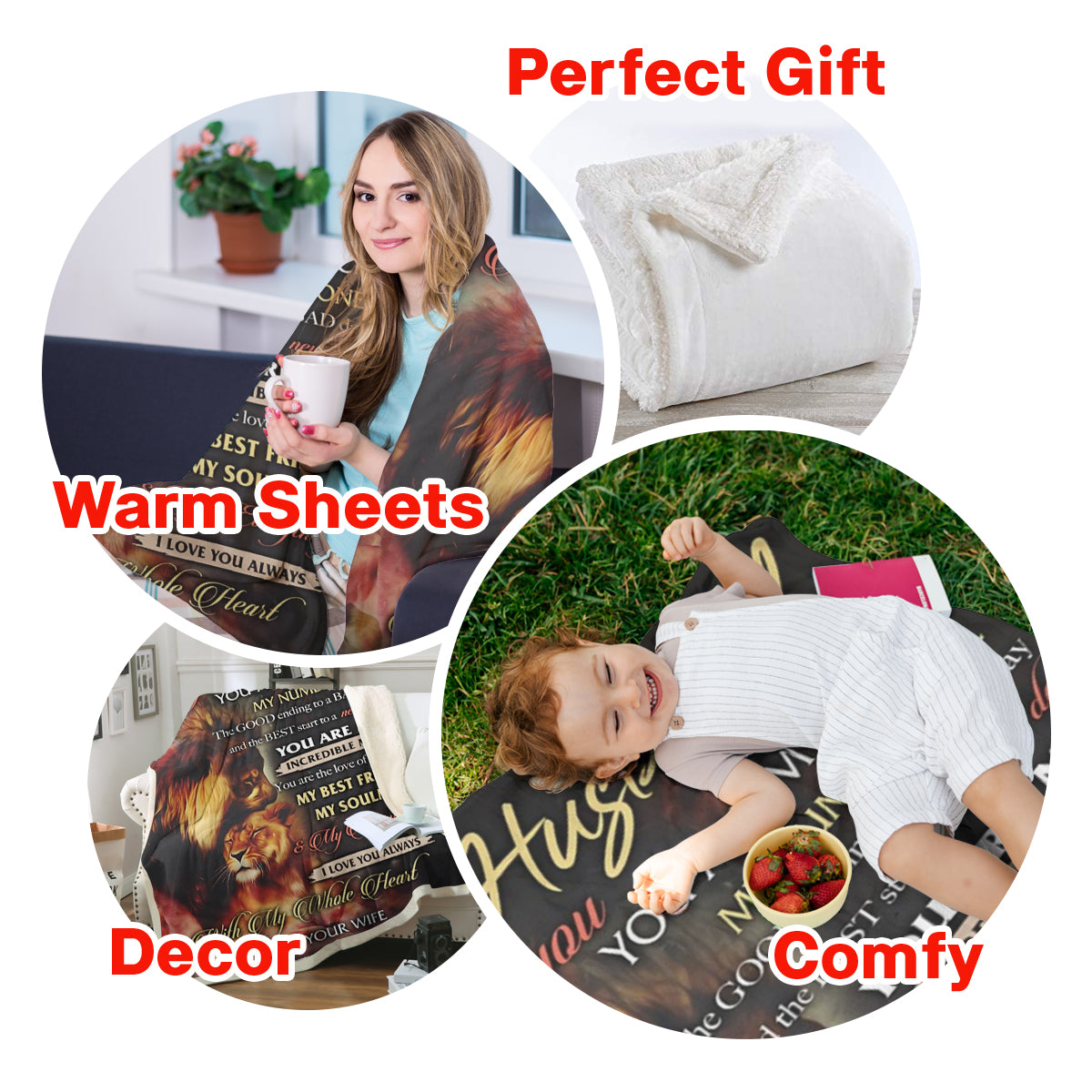 Best Valentine Gift For Husband Lion, I Love You, You Are My Rock,Soft Blanket, Fleece Blanket.Gift For Husband Home Decor Bedding Couch Sofa Soft And Comfy Cozy 1673669521748.jpg