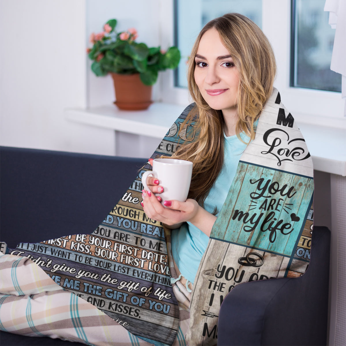 Best Valentine Gift For Husband, To My Husband Never Forget That I Love You Fleece Blanket Gift For Husband From Wife Birthday Gift Home Decor Bedding Couch Sofa Soft 1673670089743.jpg