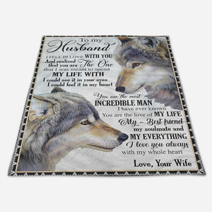 Best Valentine Gift For Husband, Wolf To My Husband I Love You Always With My Whole Heart,fleece Blanket,gift For Husband Home Decor Bedding Couch Sofa Soft And Comfy Cozy 1673670241634.jpg