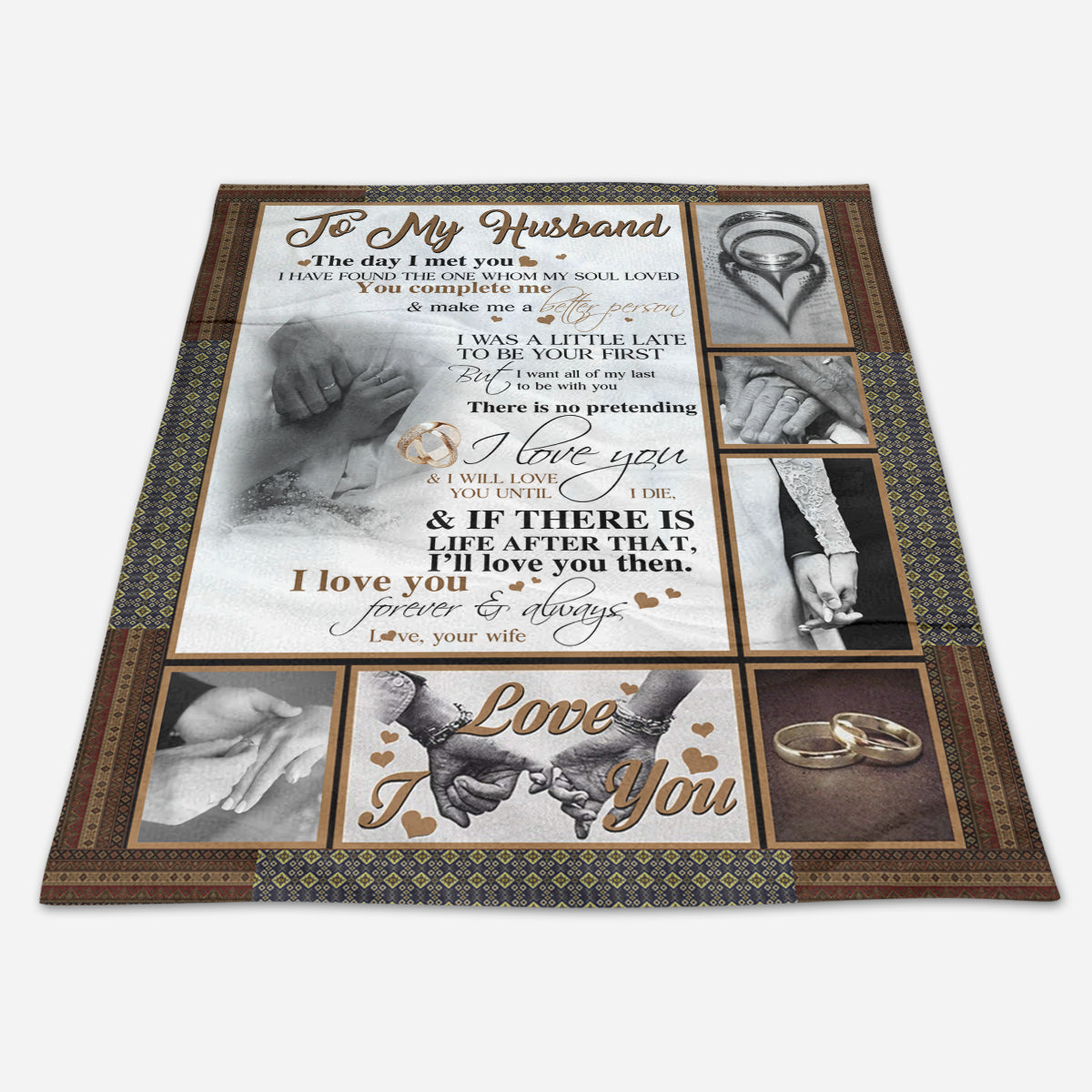 Best Valentine Gift For Husband, To My Husband Hand In Hand You Complete Me Gift From Wife Fleece Blanket - Quilt Blanket 1673671090994.jpg