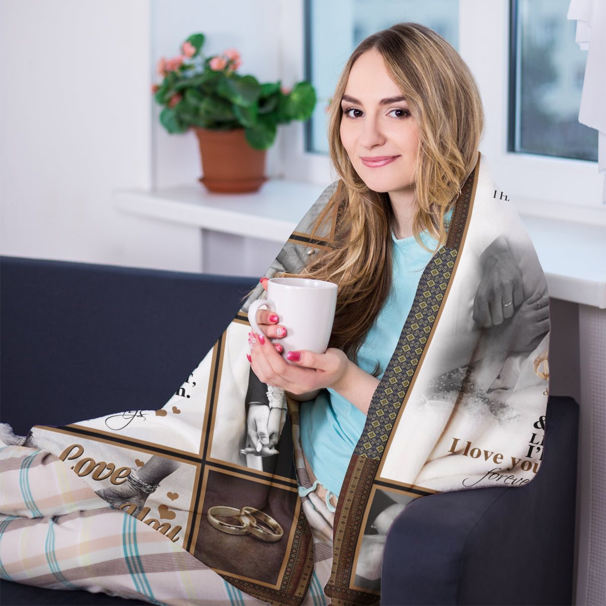 Best Valentine Gift For Husband, To My Husband Hand In Hand You Complete Me Gift From Wife Fleece Blanket - Quilt Blanket 1673671091263.jpg