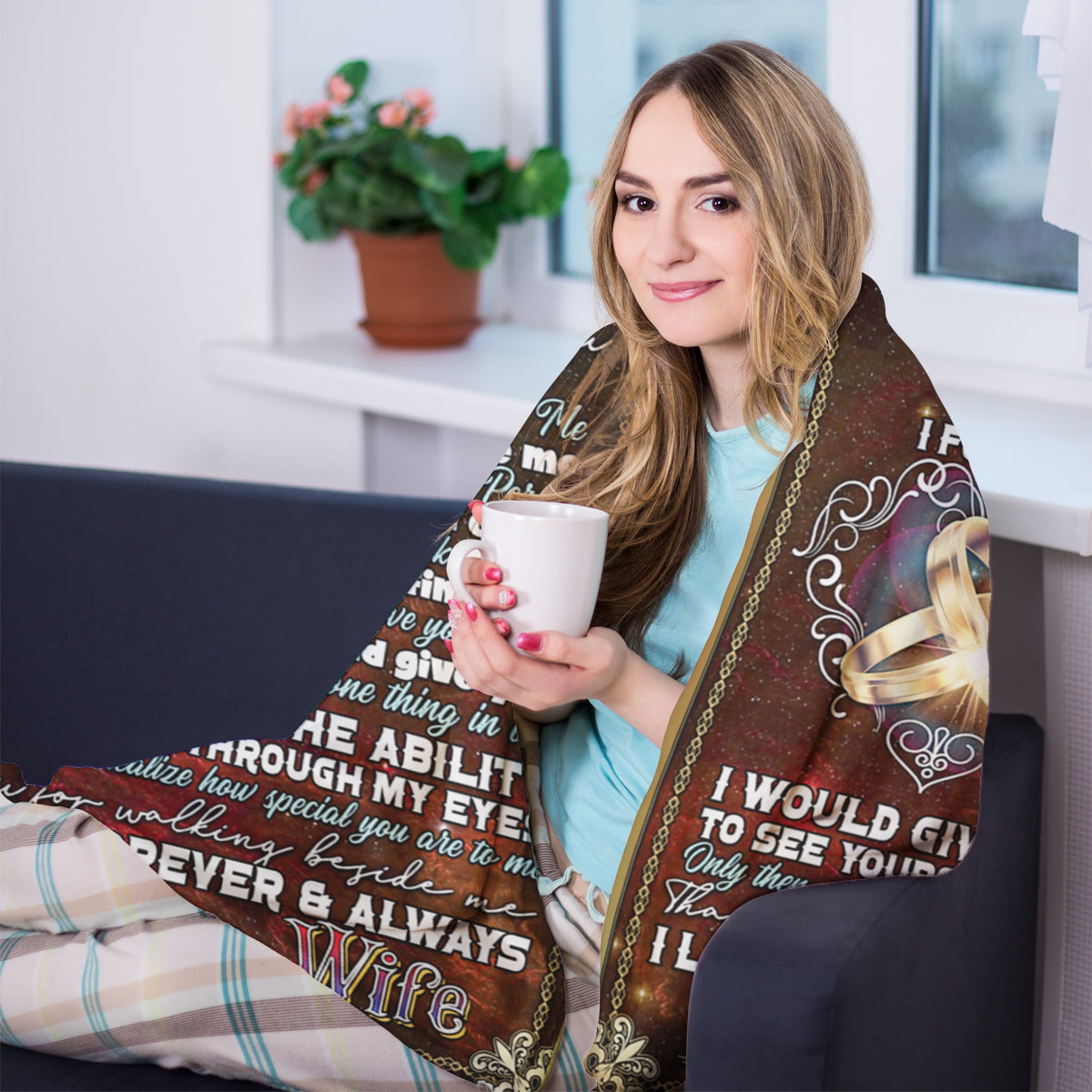 Gift For Husband Blanket The Day I Met You I Found My Missing Piece Ring Couple Home Decor Bedding Couch Sofa Soft And Comfy Cozy 1673671235940.jpg