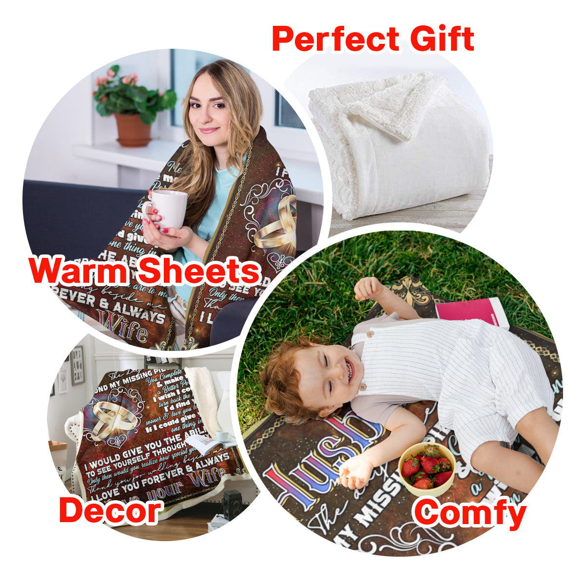 Gift For Husband Blanket The Day I Met You I Found My Missing Piece Ring Couple Home Decor Bedding Couch Sofa Soft And Comfy Cozy 1673671236033.jpg