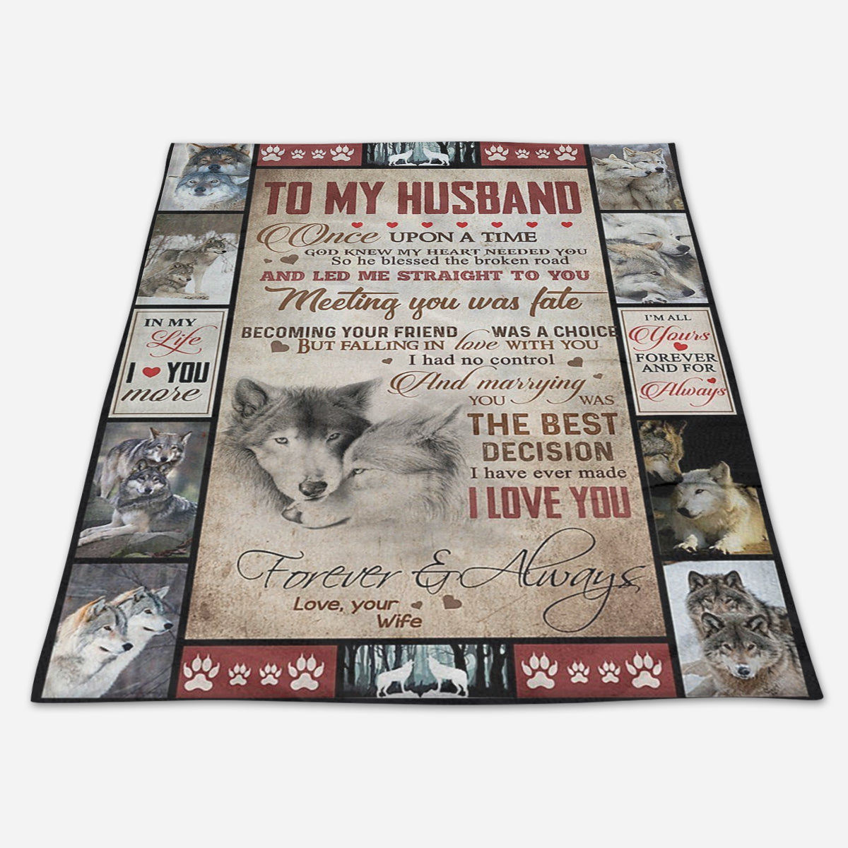 Best Valentine Gift For Husband, Meeting You Was Fate Couple Wolf,soft Blanket, Fleece Blanket,gift For Husband Home Decor Bedding Couch Sofa Soft And Comfy Cozy 1673671327604.jpg