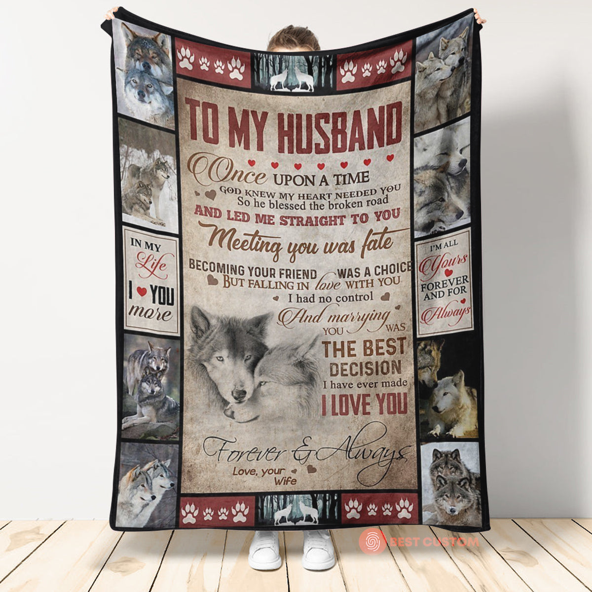 Best Valentine Gift For Husband, Meeting You Was Fate Couple Wolf,soft Blanket, Fleece Blanket,gift For Husband Home Decor Bedding Couch Sofa Soft And Comfy Cozy 1673671328014.jpg