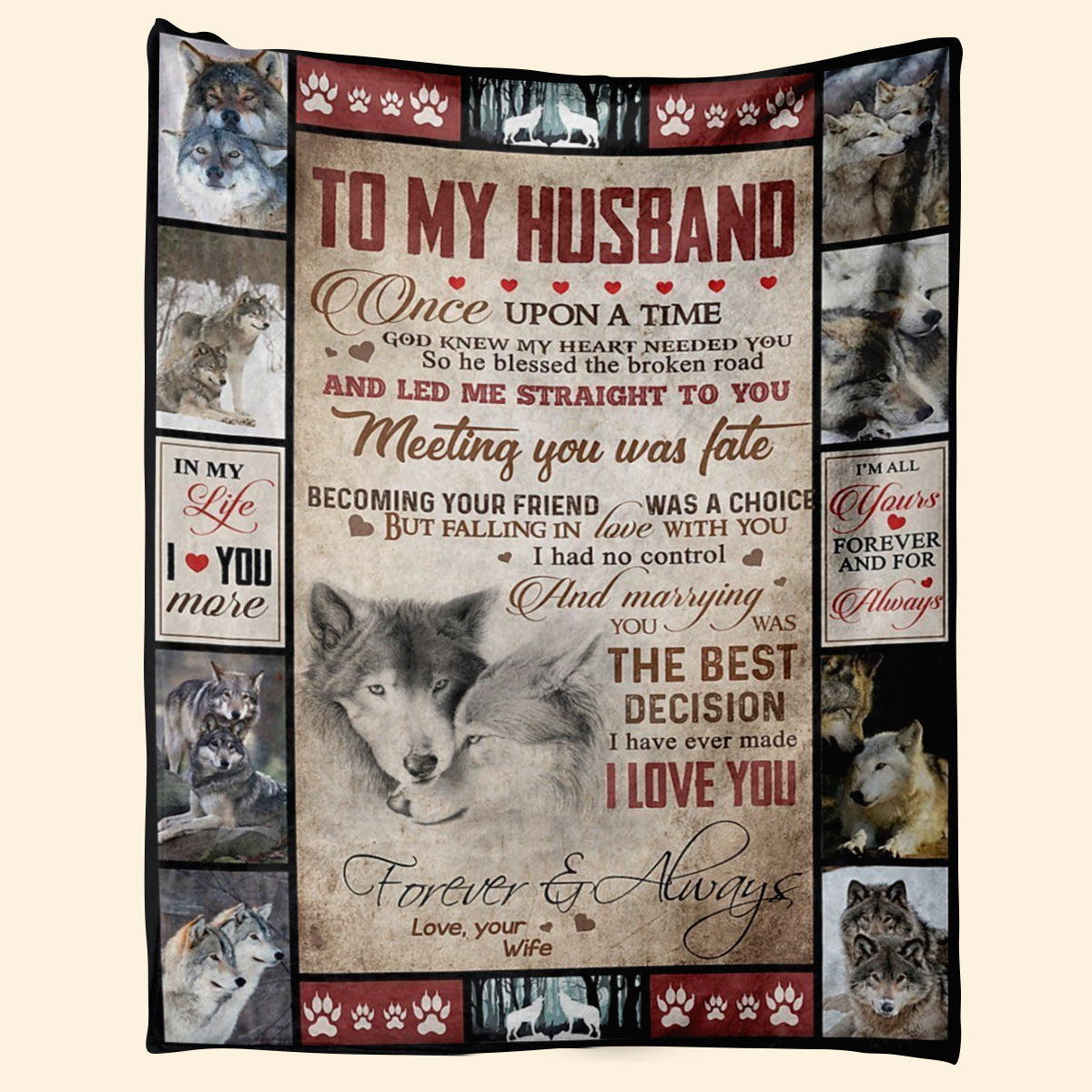 Best Valentine Gift For Husband, Meeting You Was Fate Couple Wolf,soft Blanket, Fleece Blanket,gift For Husband Home Decor Bedding Couch Sofa Soft And Comfy Cozy 1673671328040.jpg
