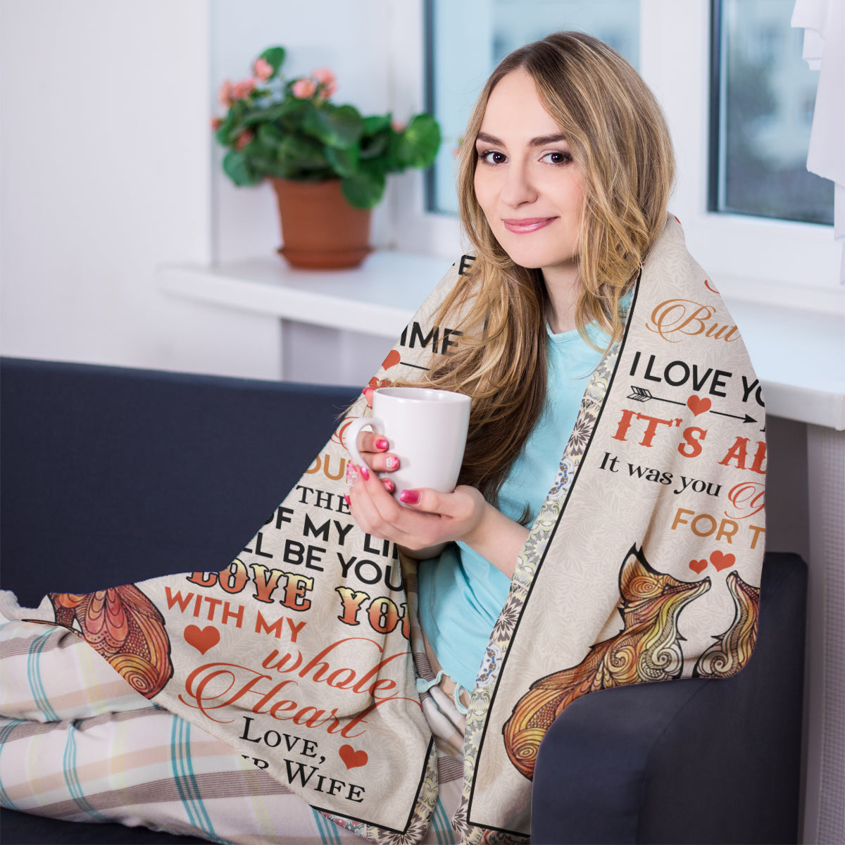 Best Valentine Gift For Husband Fox, For The Rest Of Your Life,fleece Blanket,gift For Husband Home Decor Bedding Couch Sofa Soft And Comfy Cozy 1673853309382.jpg