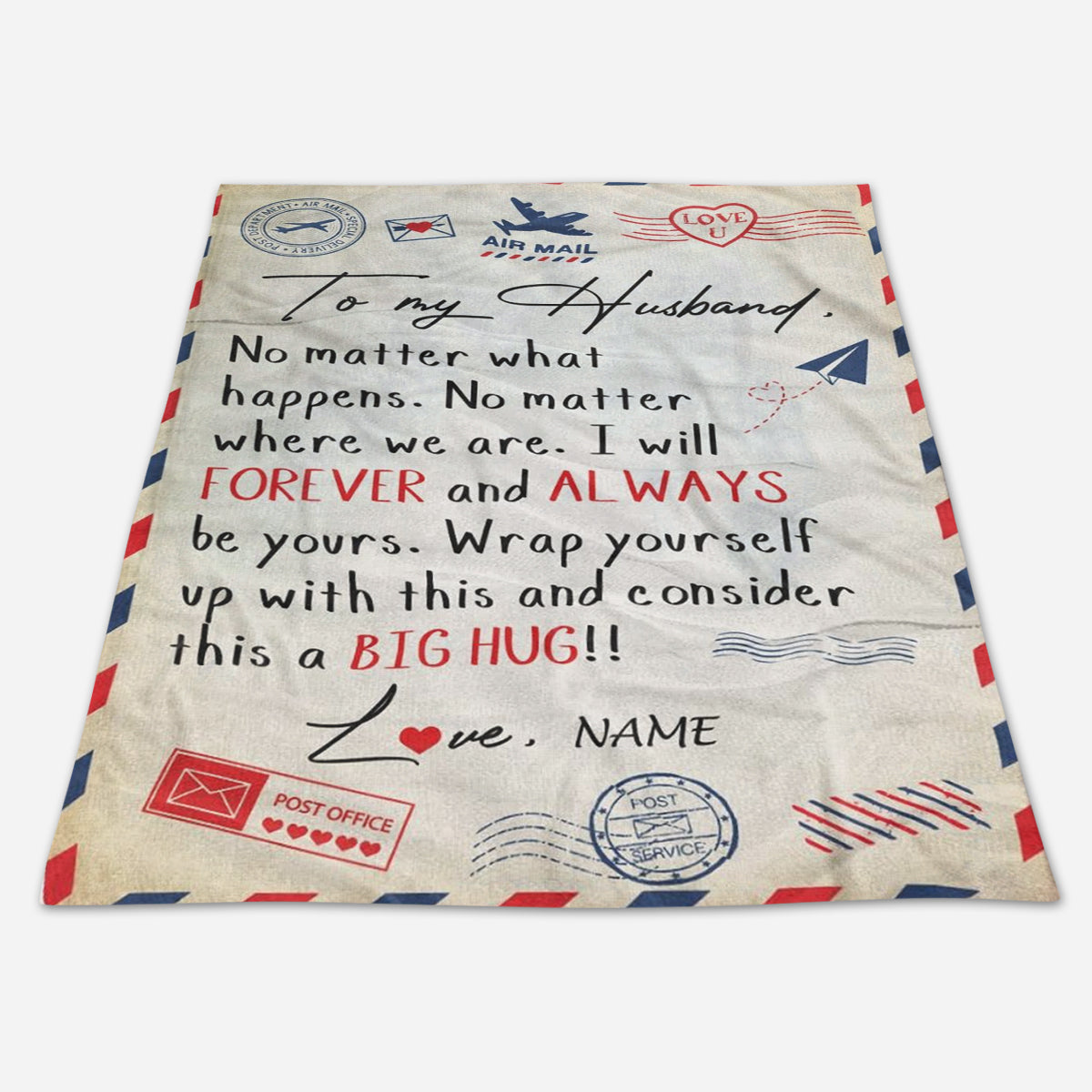 Best Valentine Gift For Husband, No Matter What Happens Fleece Blanket Gift For Husband From Wife Birthday Gift Home Decor Bedding Couch Sofa Soft 1673853514789.jpg