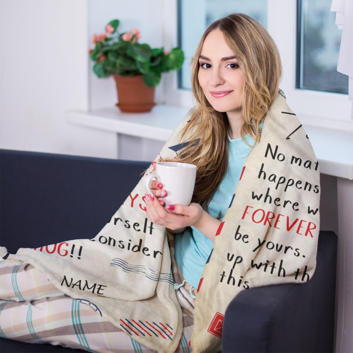 Best Valentine Gift For Husband, No Matter What Happens Fleece Blanket Gift For Husband From Wife Birthday Gift Home Decor Bedding Couch Sofa Soft 1673853515488.jpg