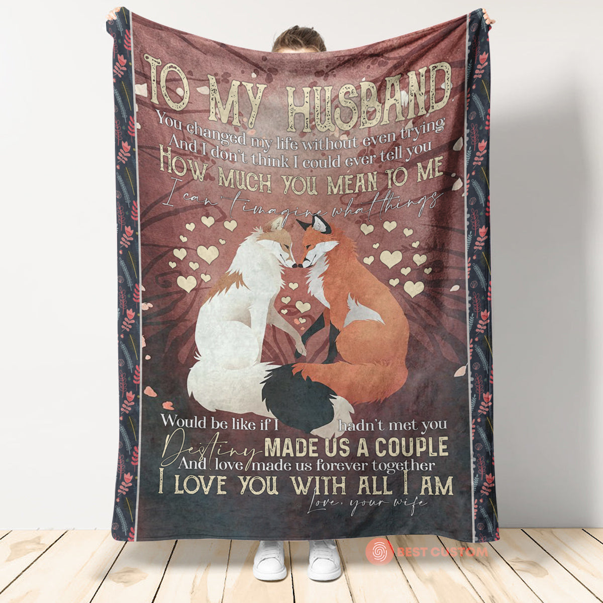 Best Valentine Gift For Husband, Destiny Made Us A Couple And Love Made Us Forever Together.gift For Husband Family Home Decor Bedding Couch Sofa Soft And Comfy Cozy 1673853786450.jpg