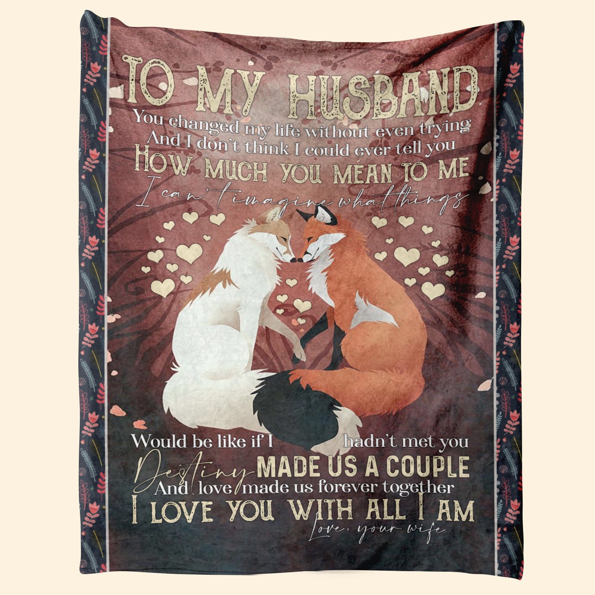 Best Valentine Gift For Husband, Destiny Made Us A Couple And Love Made Us Forever Together.gift For Husband Family Home Decor Bedding Couch Sofa Soft And Comfy Cozy 1673853786750.jpg