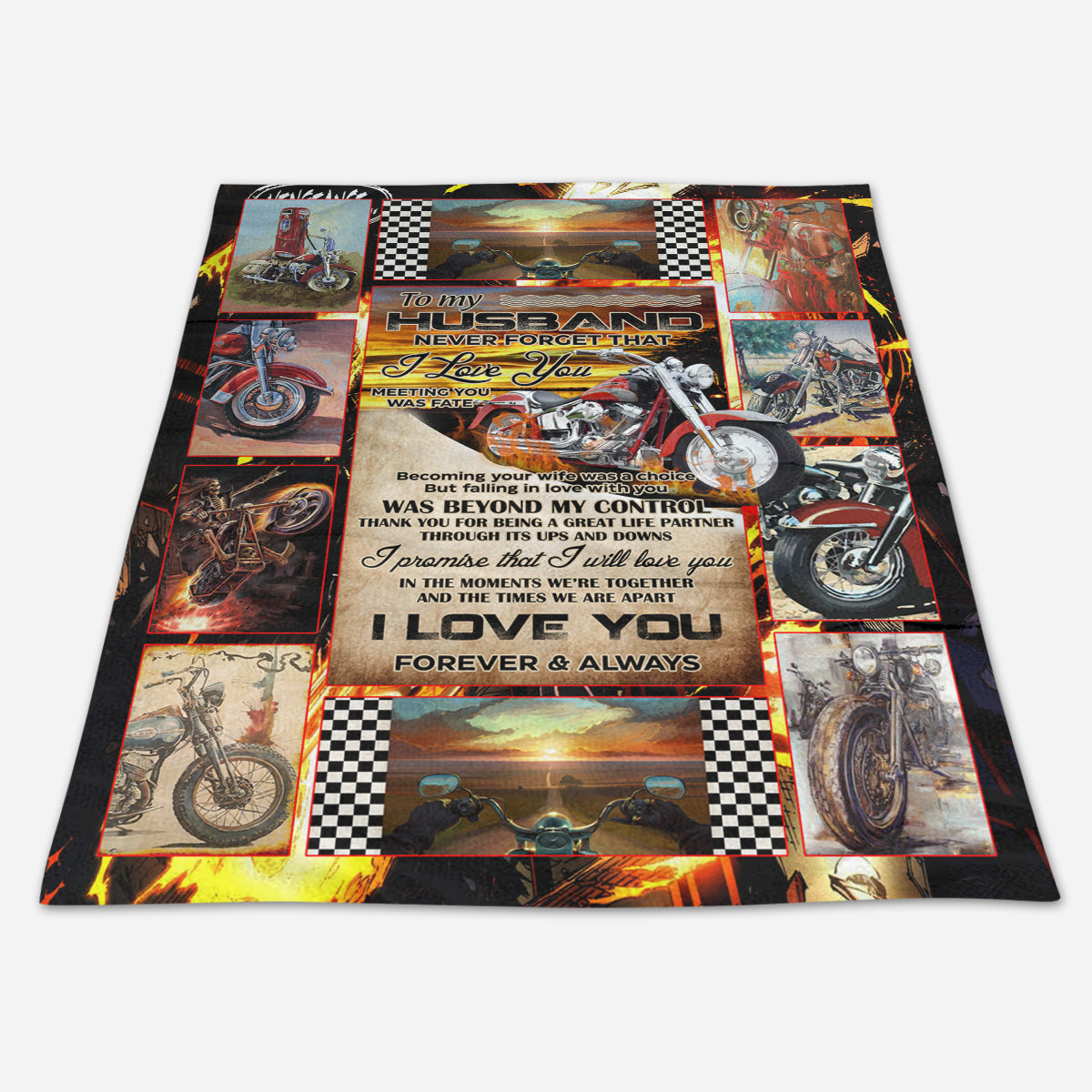 Best Valentine Gift For Husband, My Husband Is The Hottest Biker Blanket Gift For Husband From Wife Gift For Biker Home Decor Bedding Couch Sofa Soft And Comfy Cozy 1673855333151.jpg