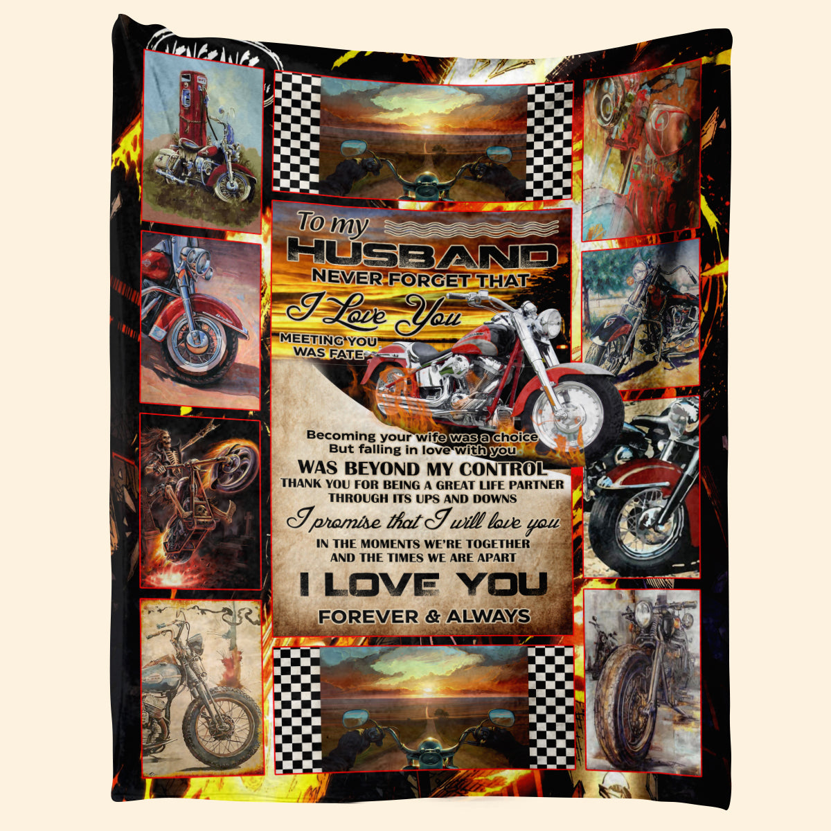 Best Valentine Gift For Husband, My Husband Is The Hottest Biker Blanket Gift For Husband From Wife Gift For Biker Home Decor Bedding Couch Sofa Soft And Comfy Cozy 1673855333815.jpg