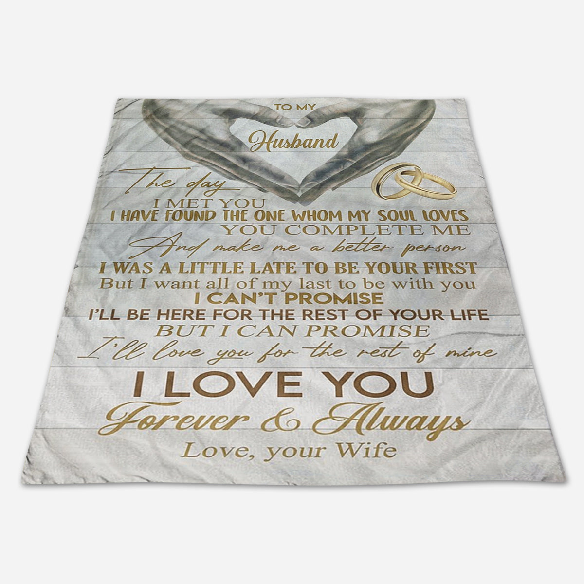 Best Valentine Gift For Husband, The Day I Met You I Have Found The One Whom My Soul Loves Gift From Wife Fleece Blanket - Quilt Blanket 1673855685158.jpg