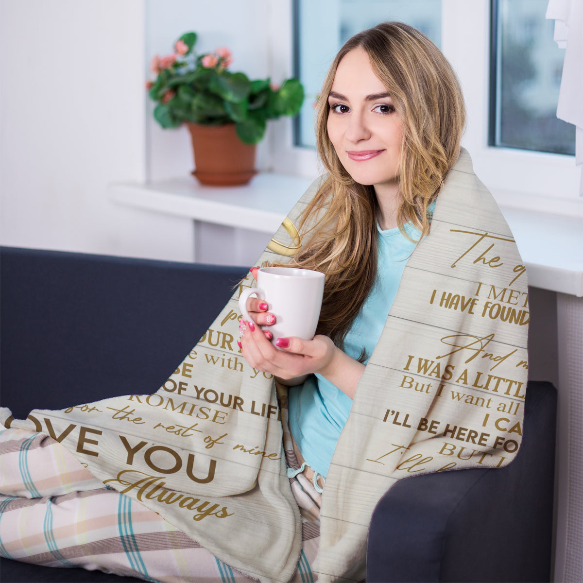 Best Valentine Gift For Husband, The Day I Met You I Have Found The One Whom My Soul Loves Gift From Wife Fleece Blanket - Quilt Blanket 1673855686228.jpg
