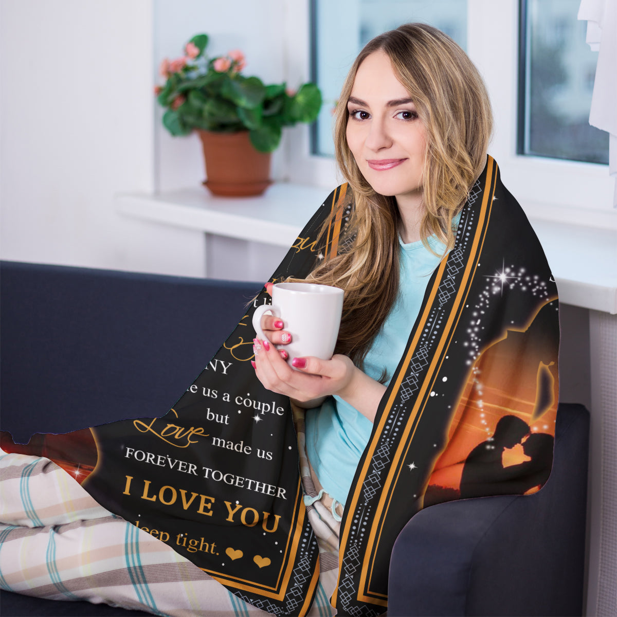 Best Valentine Gift For Husband Blanket, To My Husband I Love You Good Night Baby, Sleep Tight 1673861806017.jpg