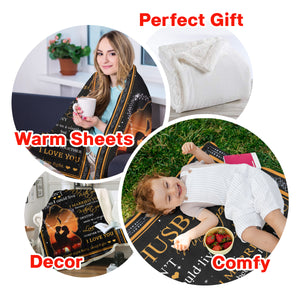 Best Valentine Gift For Husband Blanket, To My Husband I Love You Good Night Baby, Sleep Tight 1673861806026.jpg