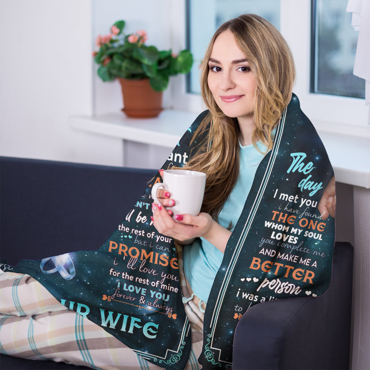 Best Valentine Gift For Husband Blanket, To My Husband I Love You Forever & Always Hand In Hand - Love From Wife 1673862766420.jpg