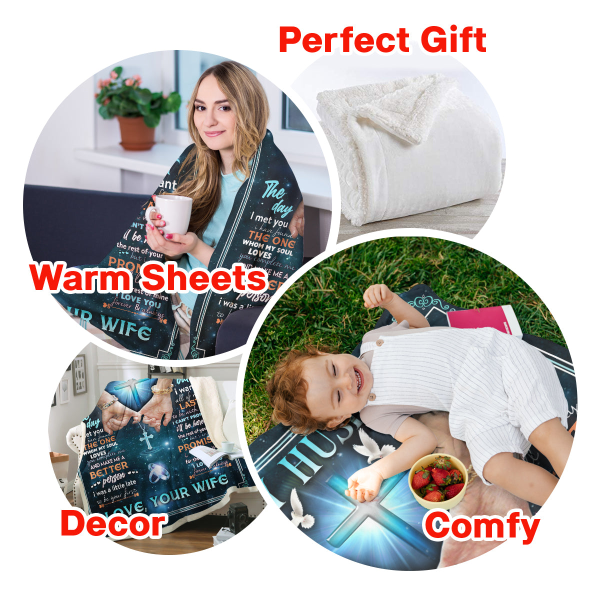 Best Valentine Gift For Husband Blanket, To My Husband I Love You Forever & Always Hand In Hand - Love From Wife 1673862766501.jpg