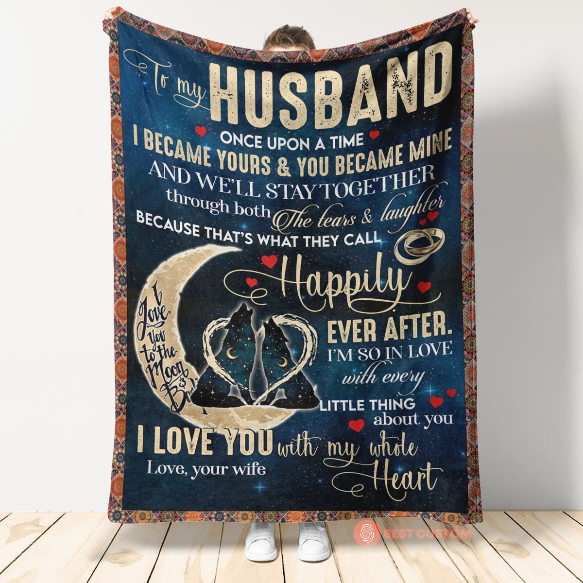 Best Valentine Gift For Husband I'm So In Love With You,soft Blanket, Fleece Blanket,gift For Husband Home Decor Bedding Couch Sofa Soft And Comfy Cozy 1673938673541.jpg
