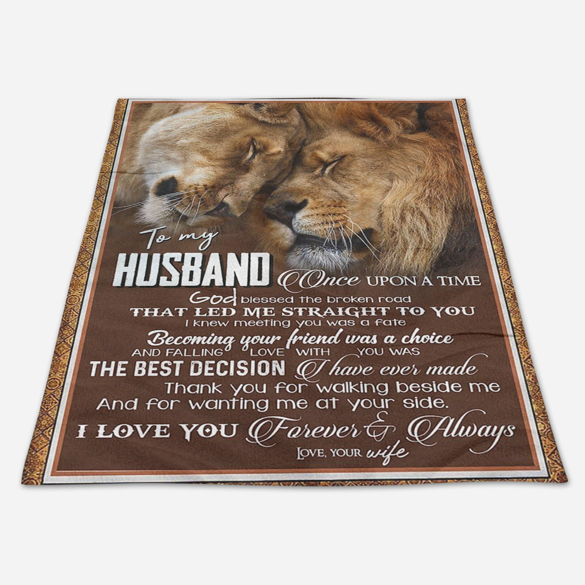 Best Valentine Gift For Husband Lion, Love You Forever And Always,soft Blanket, Fleece Blanket,gift For Husband Home Decor Bedding Couch Sofa Soft And Comfy Cozy 1673938823364.jpg