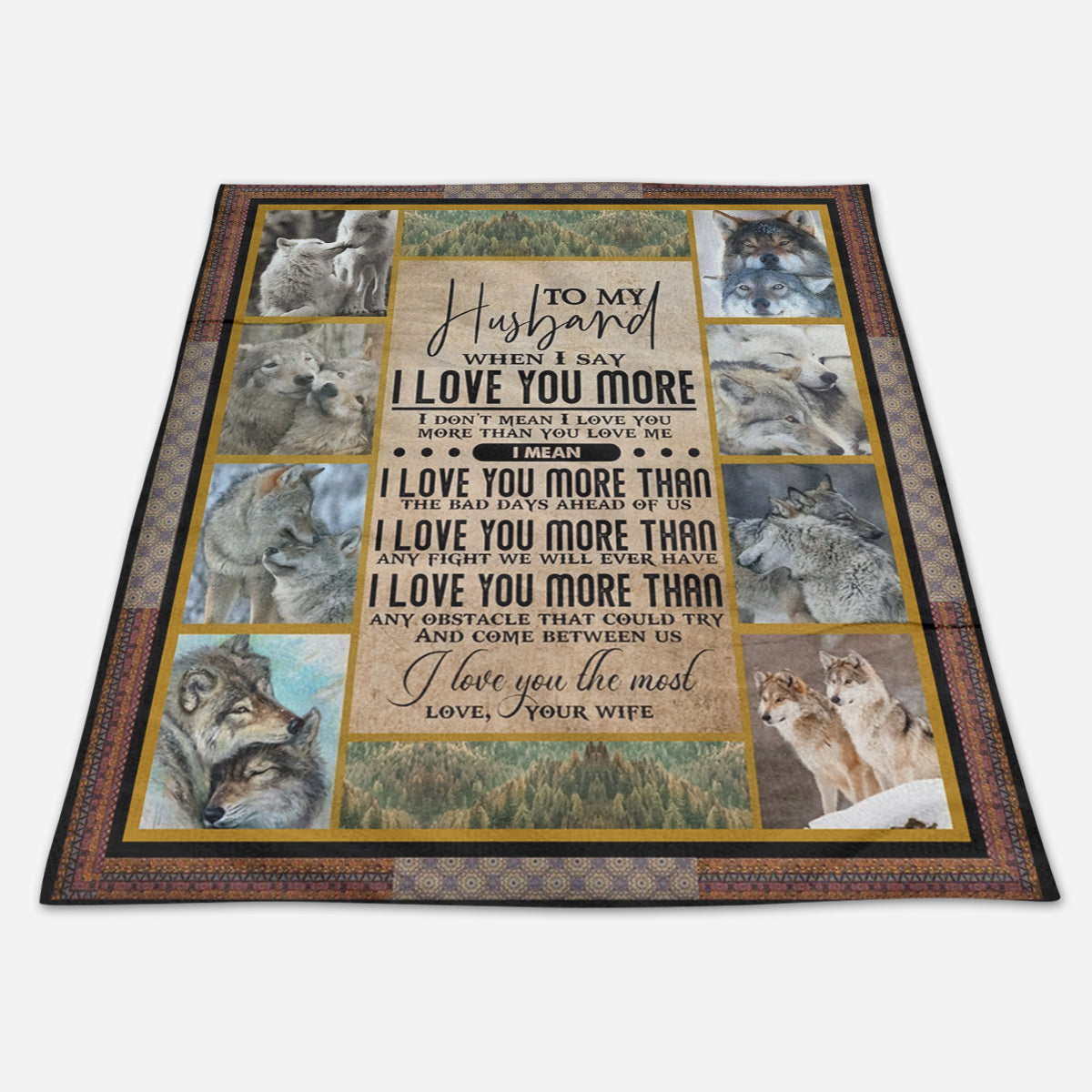 Best Valentine Gift For Husband I Love You More,fleece Blanket,gift For Husband For Valentine's Day Home Decor Bedding Couch Sofa Soft And Comfy Cozy 1673943161512.jpg