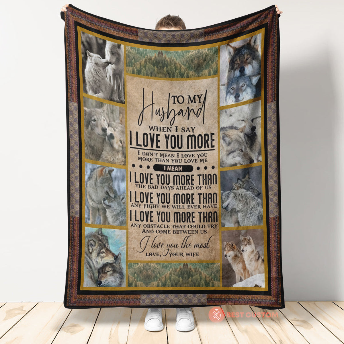 Best Valentine Gift For Husband I Love You More,fleece Blanket,gift For Husband For Valentine's Day Home Decor Bedding Couch Sofa Soft And Comfy Cozy 1673943161802.jpg